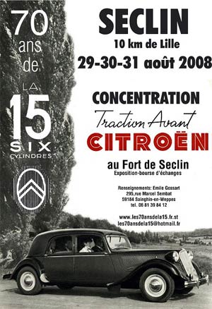 affiche traction avant citroën