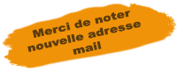 Nouvelle adresse email